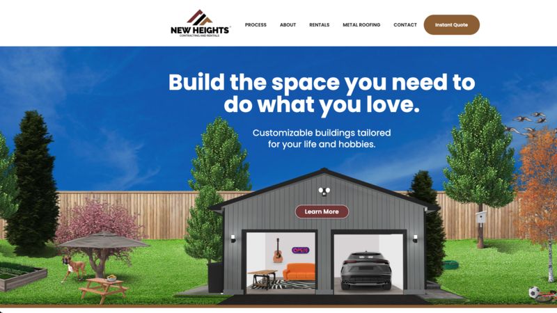 New Heights Contracting website